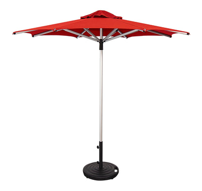 Allred Collaborative - Shademaker - 8' Libra Round Metal Umbrella - 8' Libra Round Metal Umbrella - LIB-25-SS