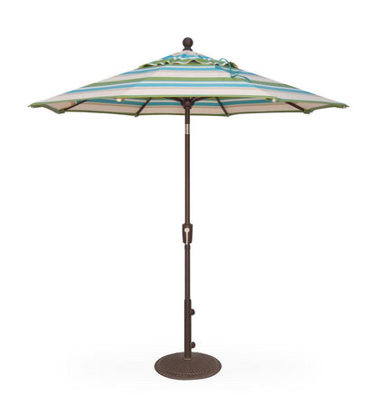 Allred Collaborative - Treasure Garden - 7.5' Push Button Tilt Round Umbrella - 7.5' Push Button Tilt Round Umbrella - UM907-00-Bronze