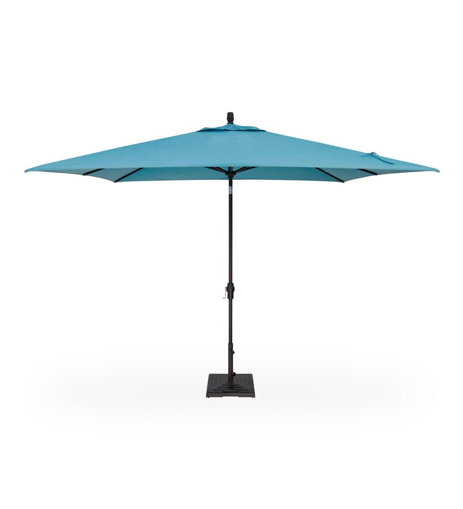 Allred Collaborative - Treasure Garden - 8' x 10' Auto Tilt Rectangle Umbrella - 8' x 10' Auto Tilt Rectangle Umbrella - UM8810RT-02-Anthracite