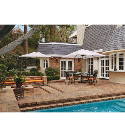 Allred Collaborative - Treasure Garden - 8' x 11' Crank Lift Rectangle Umbrella - 8' x 11' Crank Lift Rectangle Umbrella - UM8811RT-00-Bronze