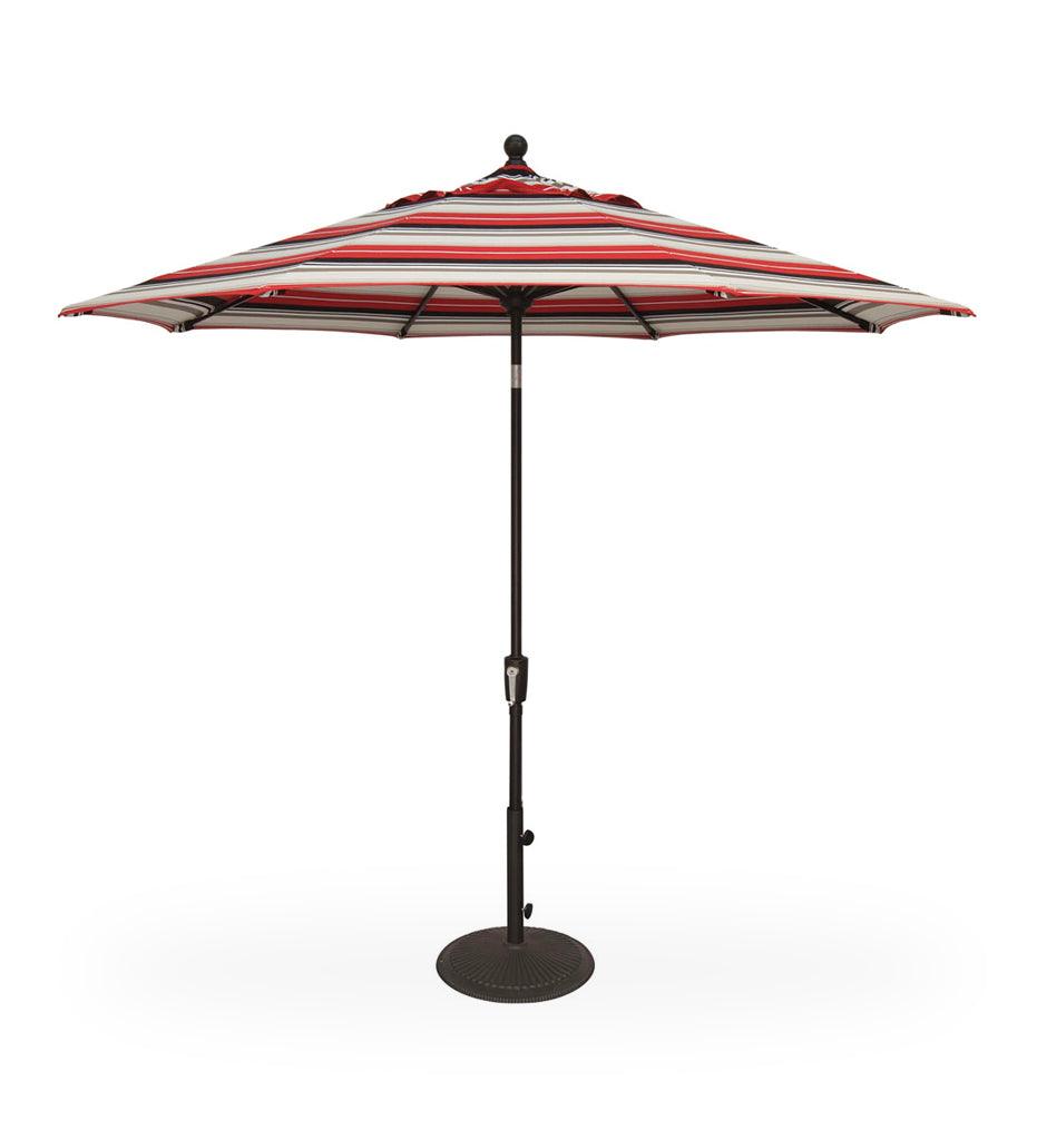 Allred Collaborative - Treasure Garden - 9' Push Button Tilt Round Umbrella - 9' Push Button Tilt Round Umbrella - UM920-00-Bronze