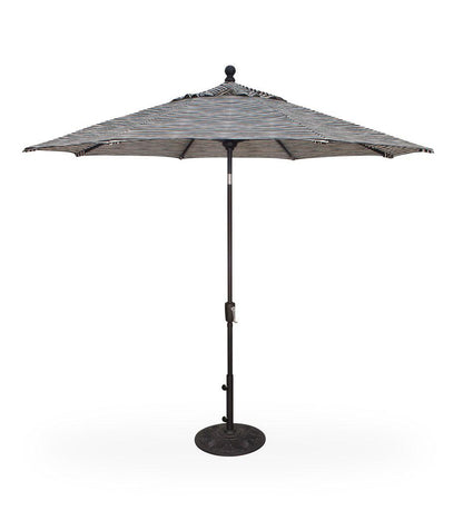 Allred Collaborative - Treasure Garden - 9' Push Button Tilt Round Umbrella - 9' Push Button Tilt Round Umbrella - UM920-00-Bronze