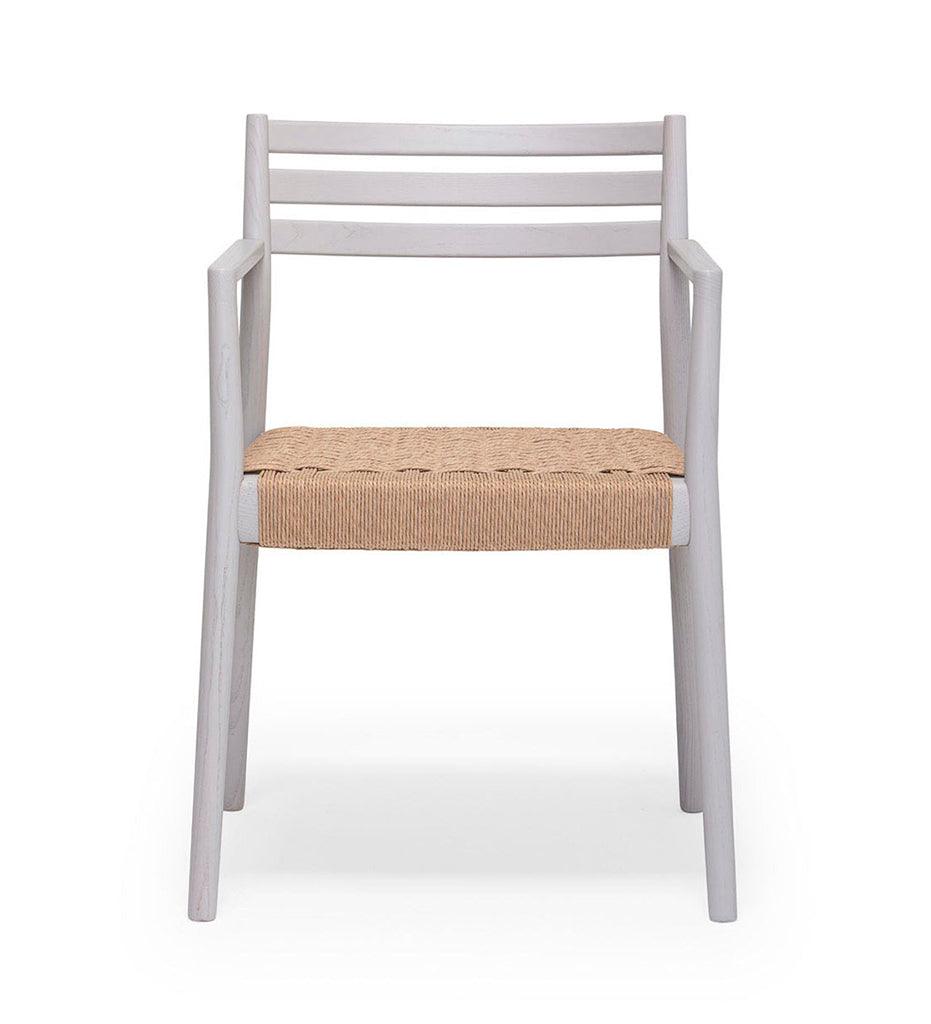 Allred Collaborative - Verges Design - Bogart Arm Chair - Braided Paper Seat - Bogart Arm Chair - Braided Paper Seat Bogart Arm Chair - Braided Paper Seat - Ash 501-01-ASH