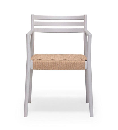 Allred Collaborative - Verges Design - Bogart Arm Chair - Braided Paper Seat - Bogart Arm Chair - Braided Paper Seat Bogart Arm Chair - Braided Paper Seat - Ash 501-01-ASH