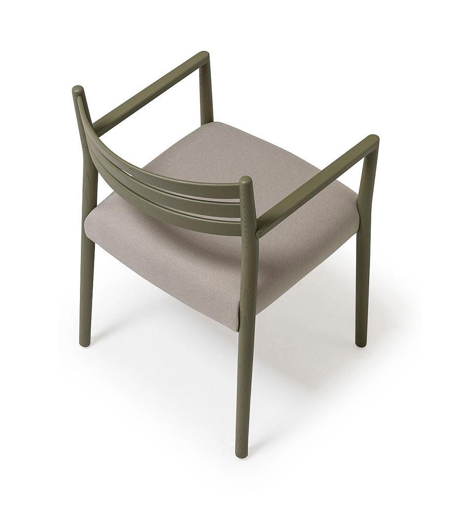 Allred Collaborative - Verges Design - Bogart Arm Chair - Upholstered Seat - Bogart Arm Chair - Upholstered Seat Bogart Arm Chair - Upholstered Seat - Ash 501-02-US-ASH