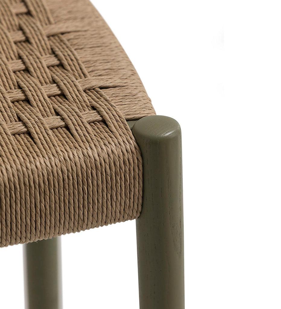 Allred Collaborative - Verges Design - Bogart Backless Bar Stool - Braided Paper Seat - Bogart Backless Bar Stool - Braided Paper Seat Bogart Backless Bar Stool - Braided Paper Seat - Ash 517-01-ASH