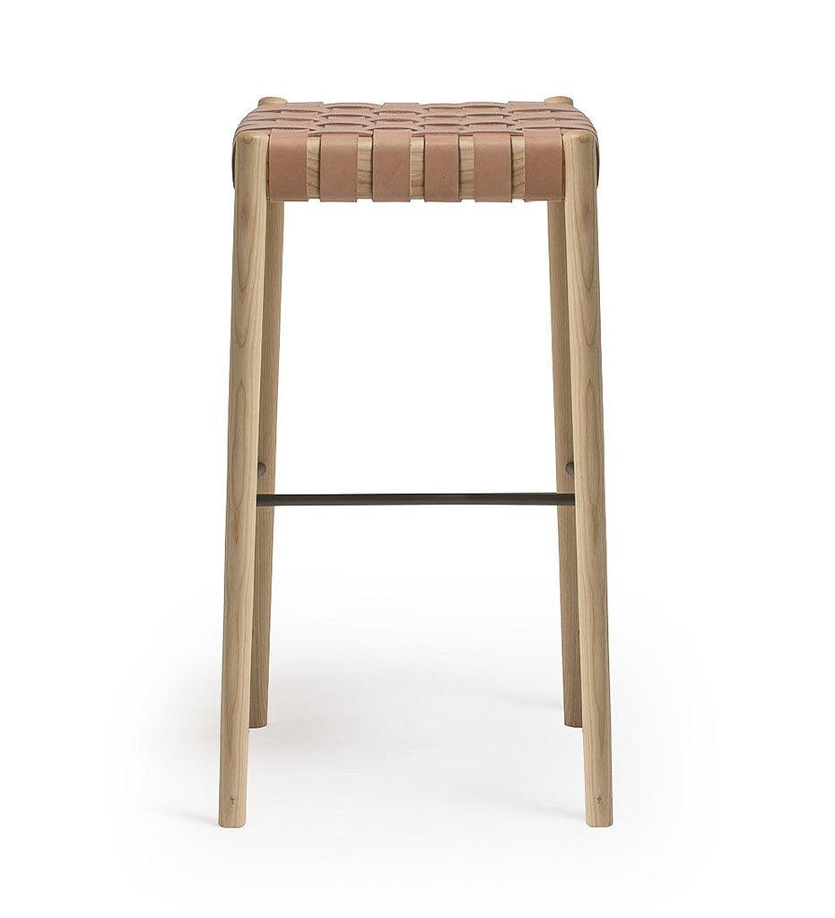 Allred Collaborative - Verges Design - Bogart Backless Bar Stool - Woven Cord Seat - Bogart Backless Bar Stool - Woven Cord Seat Bogart Backless Bar Stool - Woven Cord Seat - Ash 517-03-ASH