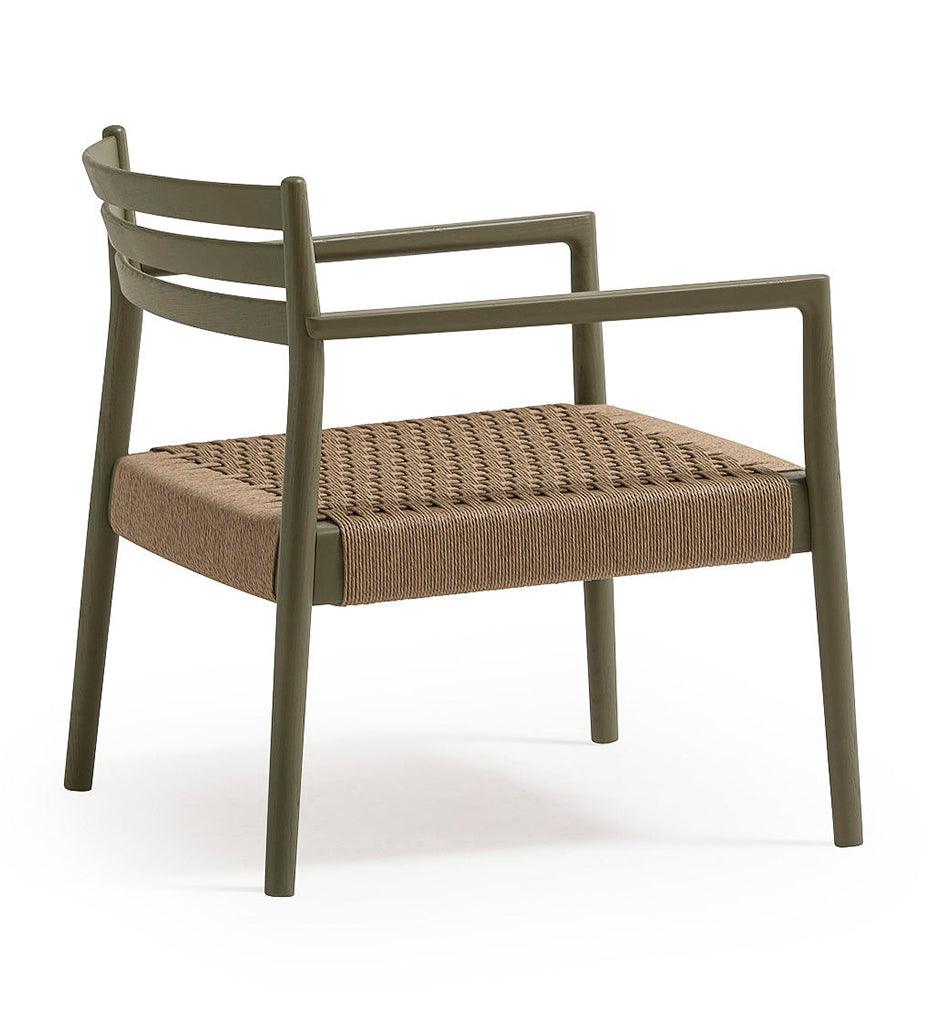 Allred Collaborative - Verges Design - Bogart Lounge Chair - Braided Paper Seat - Bogart Lounge Chair - Braided Paper Seat Bogart Lounge Chair - Braided Paper Seat - Ash 502-01-ASH