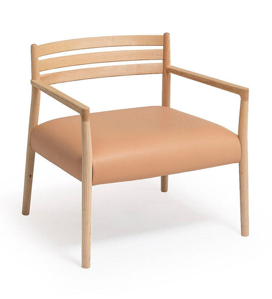 Allred Collaborative - Verges Design - Bogart Lounge Chair - Upholstered Seat - Bogart Lounge Chair - Upholstered Seat Bogart Lounge Chair - Upholstered Seat - Ash 502-02-US-ASH