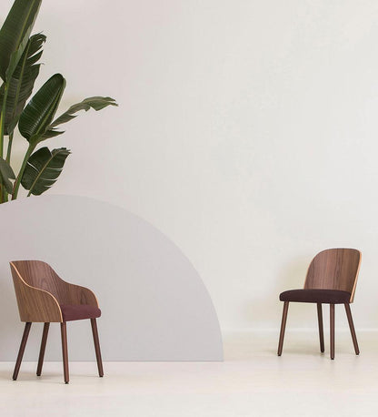 Allred Collaborative - Verges Design - Cistell Curve Arm Chair - Wood Legs - Cistell Curve Arm Chair - Wood Legs Cistell Curve Arm Chair - Wood Legs - Beech 791-01-BCH