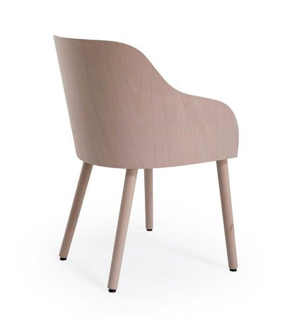 Allred Collaborative - Verges Design - Cistell Curve Arm Chair - Wood Legs - Cistell Curve Arm Chair - Wood Legs Cistell Curve Arm Chair - Wood Legs - Beech 791-01-BCH