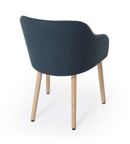 Allred Collaborative - Verges Design - Cistell Curve Arm Chair - Wood Legs - Fully Upholstered - Cistell Curve Arm Chair - Wood Legs - Fully Upholstered Cistell Curve Arm Chair - Wood Legs - Fully Upholstered - Beech 791-07-BCH