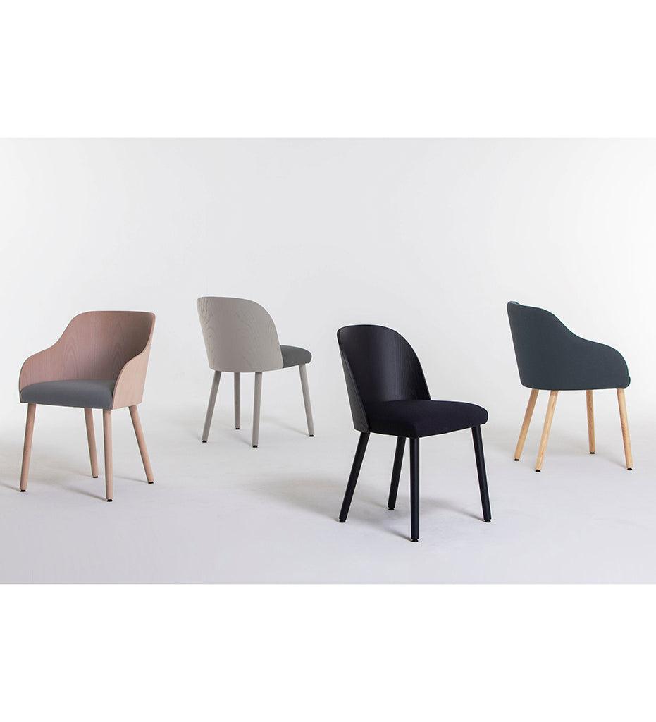 Allred Collaborative - Verges Design - Cistell Curve Arm Chair - Wood Legs - Fully Upholstered - Cistell Curve Arm Chair - Wood Legs - Fully Upholstered Cistell Curve Arm Chair - Wood Legs - Fully Upholstered - Beech 791-07-BCH