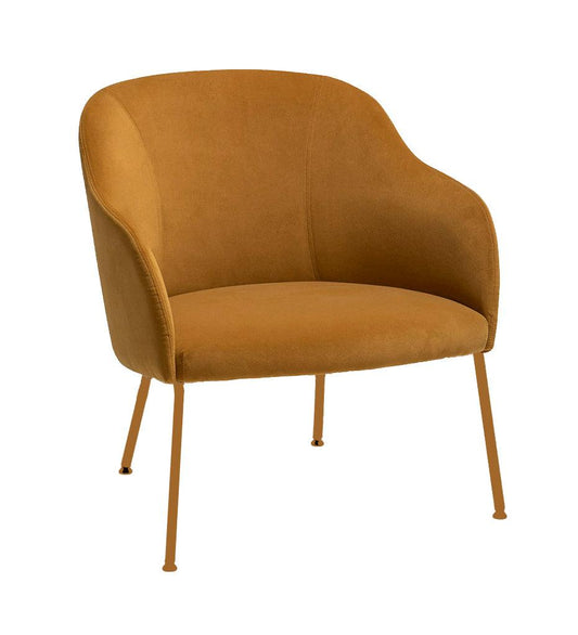 Allred Collaborative - Verges Design - Cistell Curve Lounge Chair - Metal Legs - Fully Upholstered - Cistell Curve Lounge Chair - Metal Legs - Fully Upholstered Cistell Curve Lounge Chair - Metal Legs - Fully Upholstered - Default Title 794-09