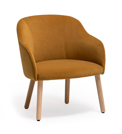 Allred Collaborative - Verges Design - Cistell Curve Lounge Chair - Wood Legs - Fully Upholstered - Cistell Curve Lounge Chair - Wood Legs - Fully Upholstered Cistell Curve Lounge Chair - Wood Legs - Fully Upholstered - Ash 794-07-ASH