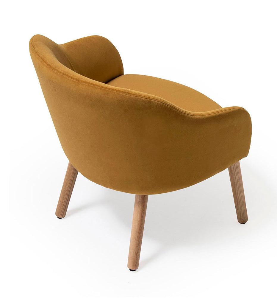 Allred Collaborative - Verges Design - Cistell Curve Lounge Chair - Wood Legs - Fully Upholstered - Cistell Curve Lounge Chair - Wood Legs - Fully Upholstered Cistell Curve Lounge Chair - Wood Legs - Fully Upholstered - Ash 794-07-ASH