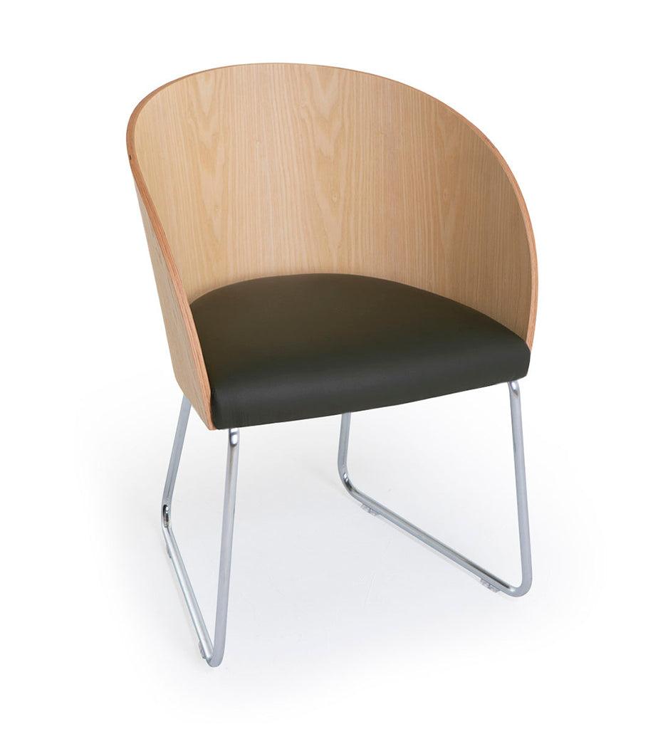 Allred Collaborative - Verges Design - Cistell Original Arm Chair - Sled Base - Cistell Original Arm Chair - Sled Base Cistell Original Arm Chair - Sled Base - Beech 792-02-BCH