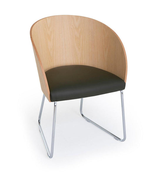 Allred Collaborative - Verges Design - Cistell Original Arm Chair - Sled Base - Cistell Original Arm Chair - Sled Base Cistell Original Arm Chair - Sled Base - Beech 792-02-BCH