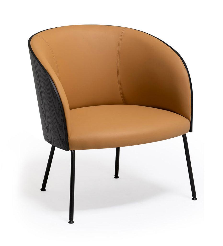 Allred Collaborative - Verges Design - Cistell Original Lounge Chair - Metal Legs - Upholstered Inner Back - Cistell Original Lounge Chair - Metal Legs - Upholstered Inner Back Cistell Original Lounge Chair - Metal Legs - Upholstered Inner Back - Beech 795-06-BCH