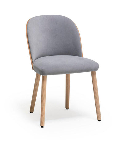 Allred Collaborative - Verges Design - Cistell Slim Chair - Wood Legs - Upholstered Inner Back - Cistell Slim Chair - Wood Legs - Upholstered Inner Back Cistell Slim Chair - Wood Legs - Upholstered Inner Back - Beech 790-04-BCH