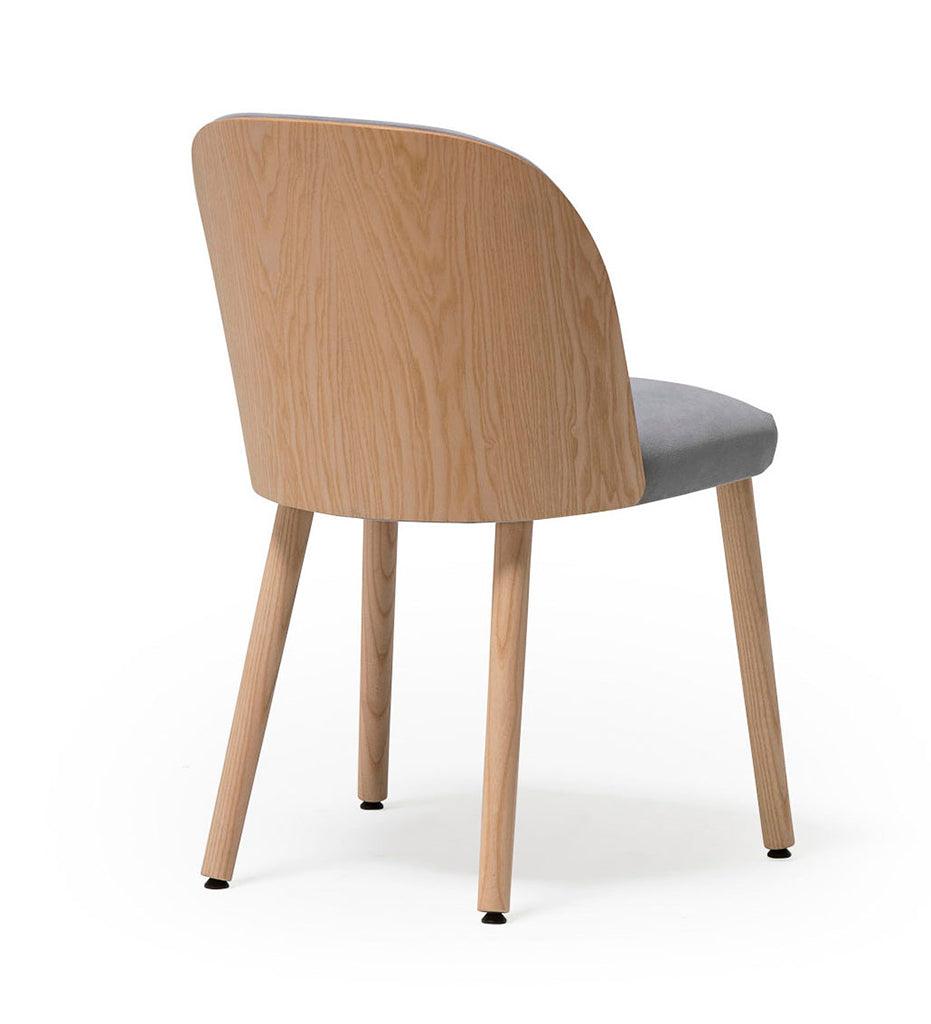 Allred Collaborative - Verges Design - Cistell Slim Chair - Wood Legs - Upholstered Inner Back - Cistell Slim Chair - Wood Legs - Upholstered Inner Back Cistell Slim Chair - Wood Legs - Upholstered Inner Back - Beech 790-04-BCH