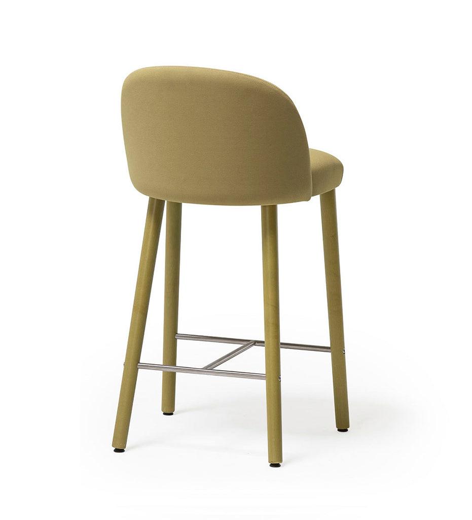 Allred Collaborative - Verges Design - Cistell Slim Counter Stool - Wood Legs - Fully Upholstered - Cistell Slim Counter Stool - Wood Legs - Fully Upholstered Cistell Slim Counter Stool - Wood Legs - Fully Upholstered - Ash 796-06-ASH