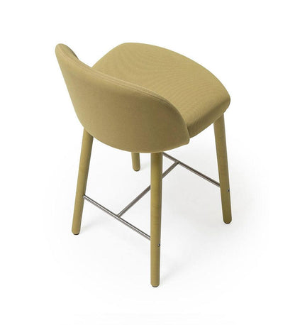 Allred Collaborative - Verges Design - Cistell Slim Counter Stool - Wood Legs - Fully Upholstered - Cistell Slim Counter Stool - Wood Legs - Fully Upholstered Cistell Slim Counter Stool - Wood Legs - Fully Upholstered - Ash 796-06-ASH