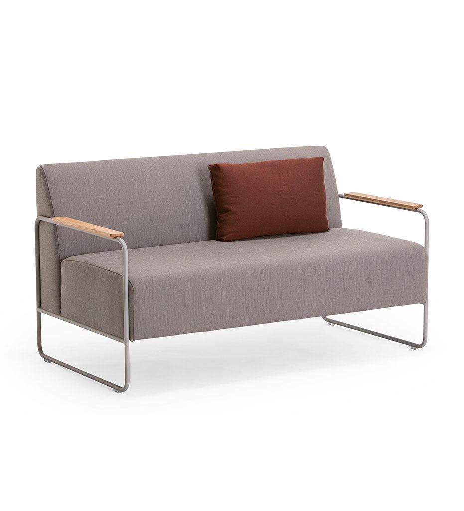 Allred Collaborative - Verges Design - Dula Love Seat - Wood Armrests - Dula Love Seat - Wood Armrests Dula Love Seat - Wood Armrests - Default Title 342-02