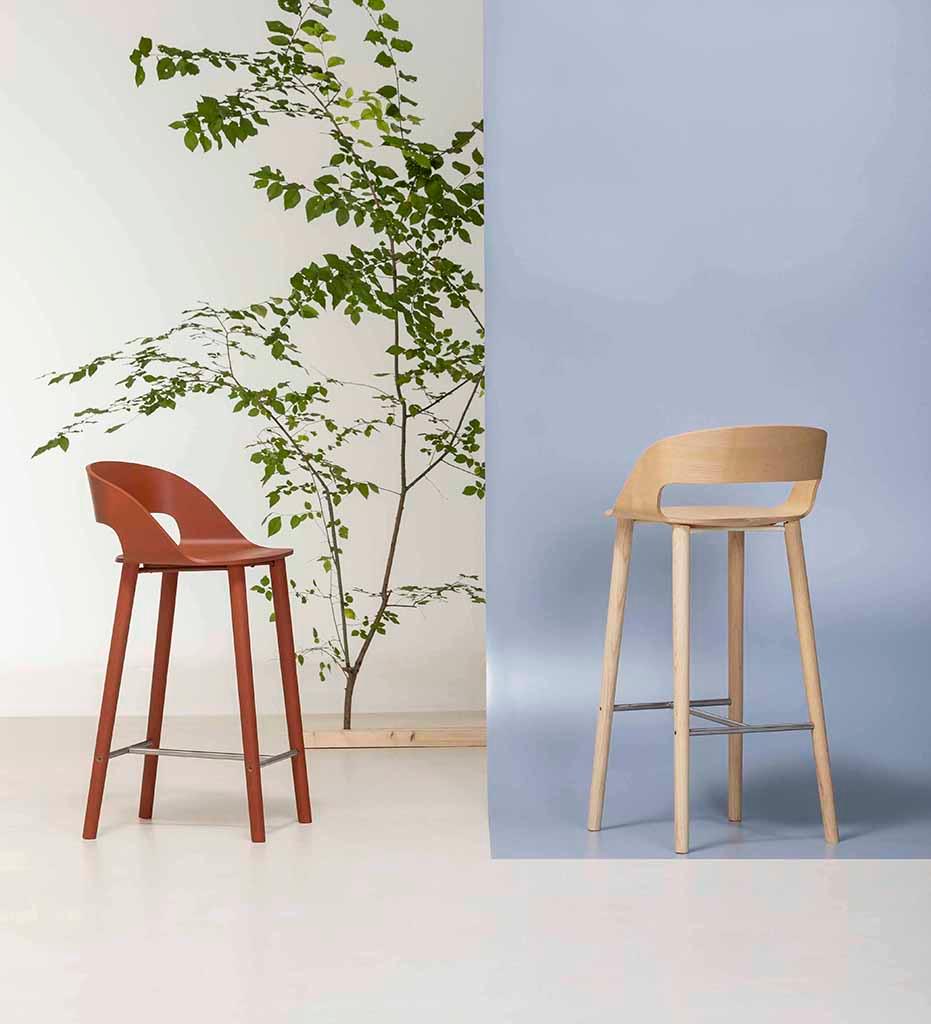 Allred Collaborative - Verges Design - Goose Ash Bar Stool - Goose Ash Bar Stool Goose Ash Bar Stool - Default Title 877-01