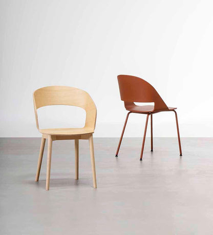 Allred Collaborative - Verges Design - Goose Model B Chair - Wooden Legs - Goose Model B Chair - Wooden Legs Goose Model B Chair - Wooden Legs - Default Title 873-01-B