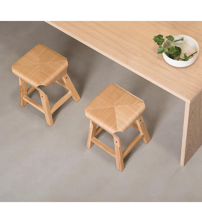 Allred Collaborative - Verges Design - Naoshima Dining Stool - - Naoshima Dining Stool - Naoshima Dining Stool - - Oak 703-OAK