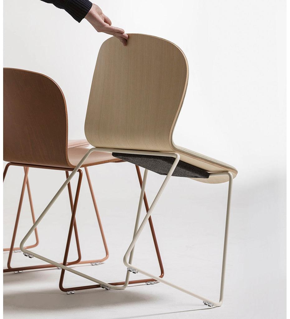 Allred Collaborative - Verges Design - Ona Chair - Sled Legs - - Ona Chair - Sled Legs - Ona Chair - Sled Legs - - Ash 202-01-ASH