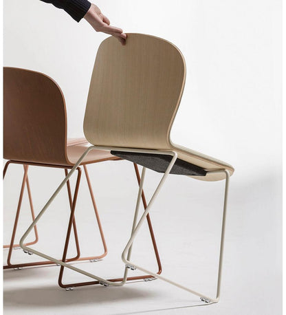 Allred Collaborative - Verges Design - Ona Chair - Sled Legs - - Ona Chair - Sled Legs - Ona Chair - Sled Legs - - Ash 202-01-ASH