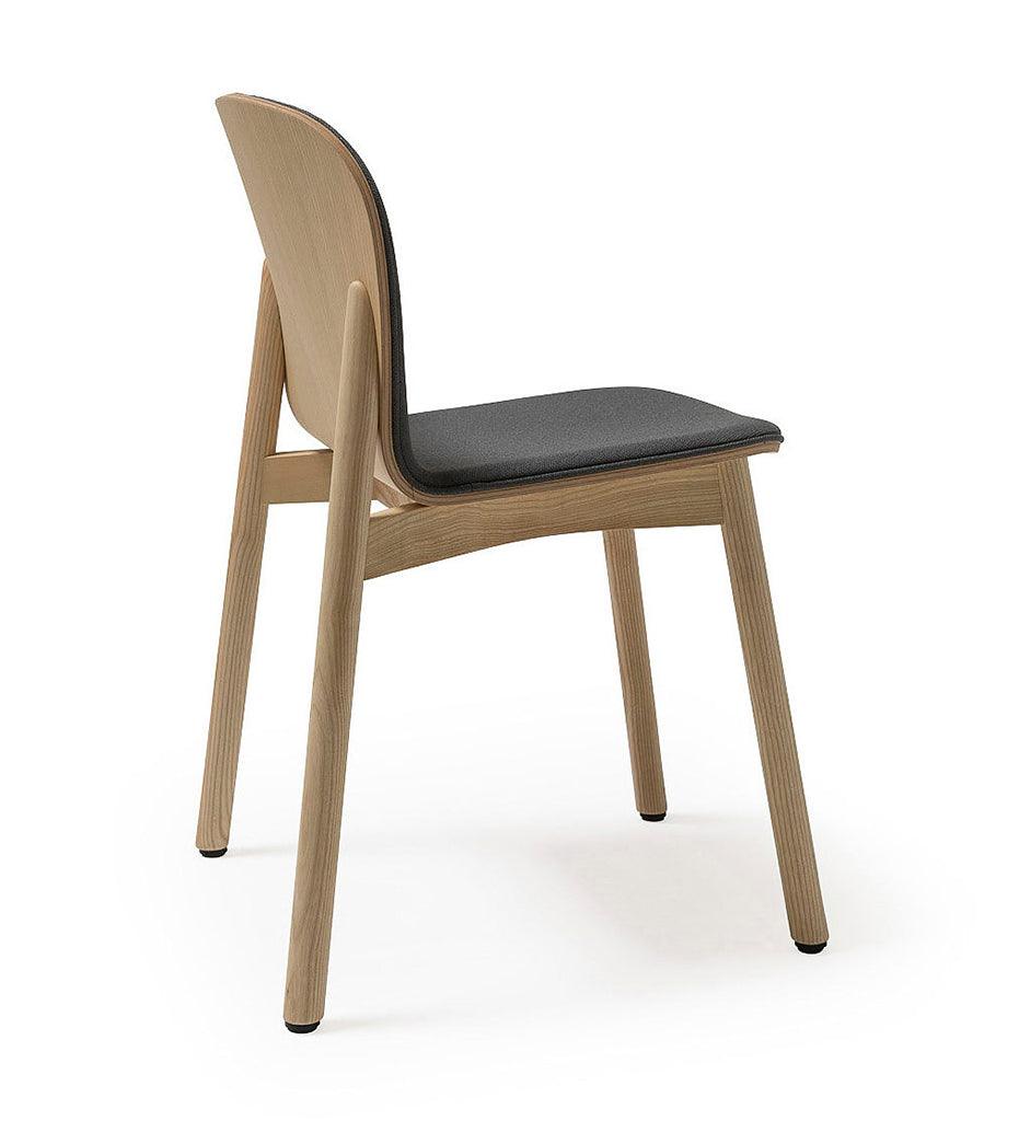 Allred Collaborative - Verges Design - Ona Chair - Wooden Legs - Upholstered Inner Back - - Ona Chair - Wooden Legs - Upholstered Inner Back - Ona Chair - Wooden Legs - Upholstered Inner Back - - Ash 203-02-ASH