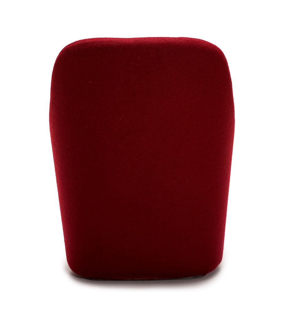 Allred Collaborative - Verges Design - Room Ottoman with Upholstered Backrest - - Room Ottoman with Upholstered Backrest - Room Ottoman with Upholstered Backrest - - Matte Chrome RAL 04 LGC-817-01-RAL 04