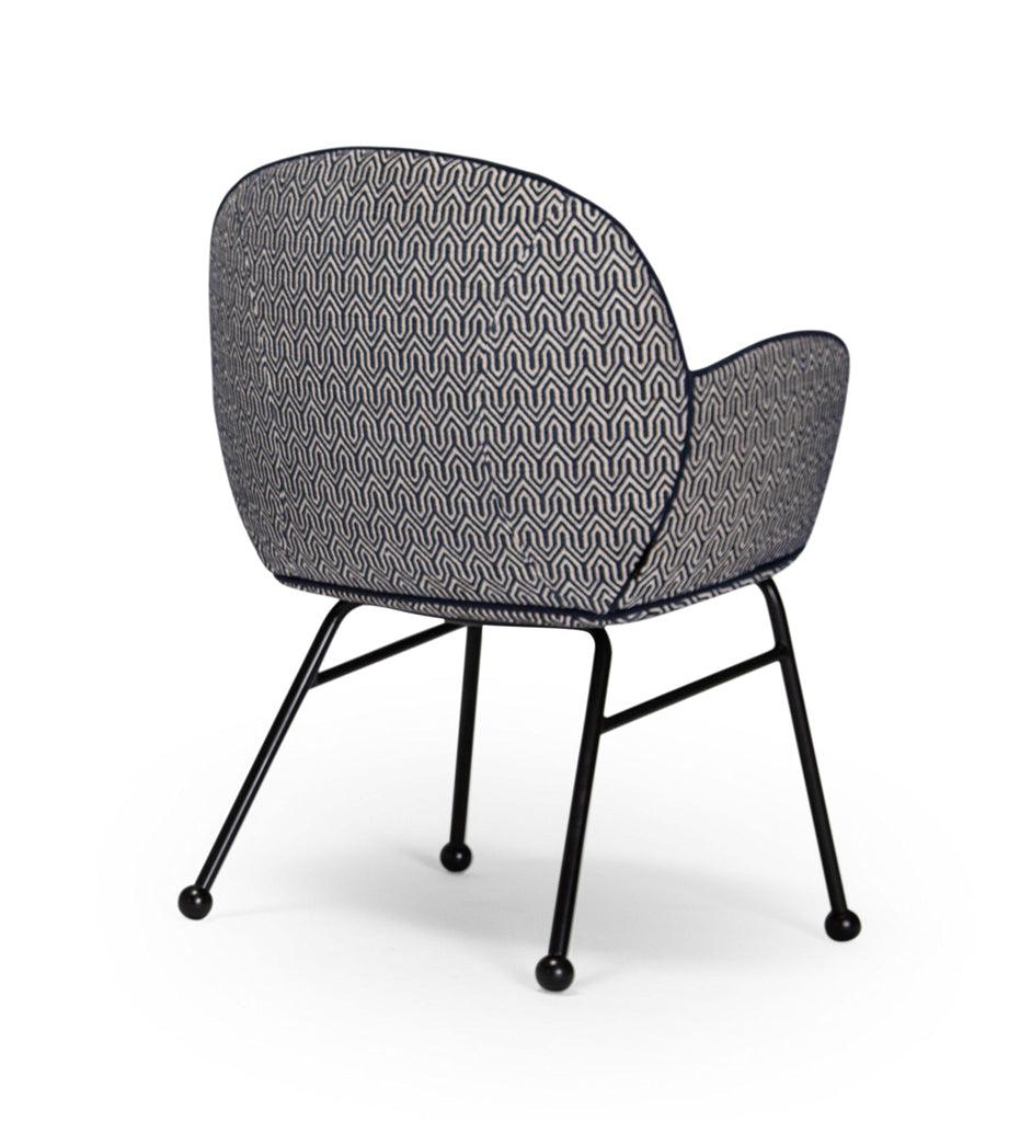 Allred Collaborative - Verges Design - Round Armrest Chair - - Round Armrest Chair - Round Armrest Chair - - Black 9005 LGC-911-9005