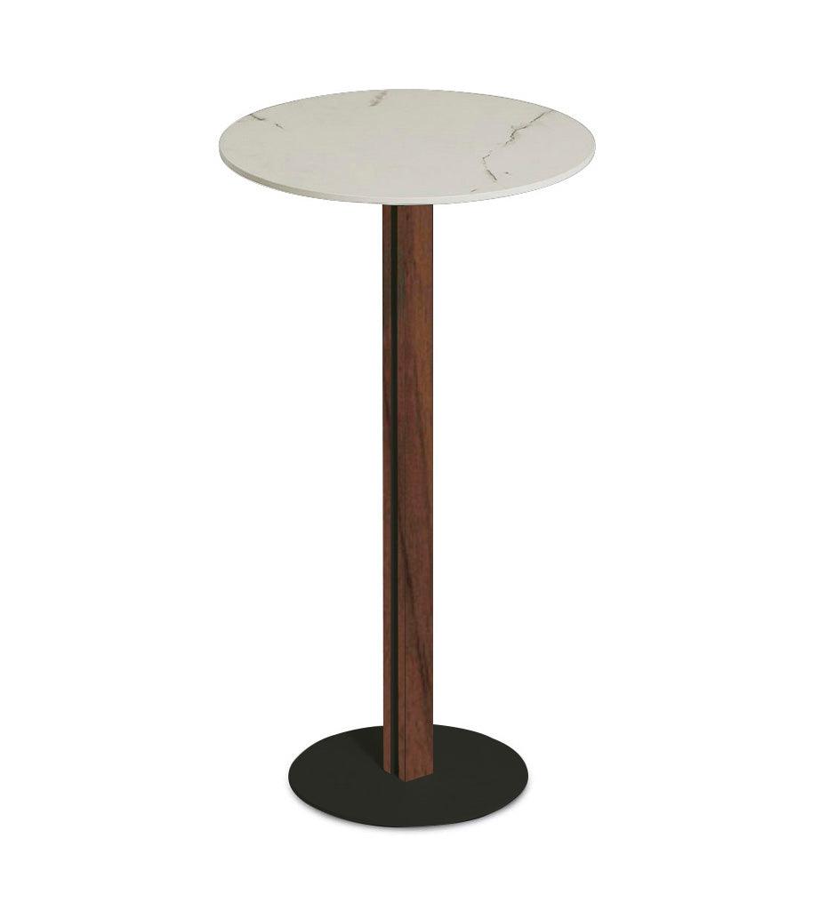 Allred Collaborative - Verges Design - Sandwich Round Bar Table - Veneered - Sandwich Round Bar Table - Veneered Sandwich Round Bar Table - Veneered - Beech 354-02-BCH