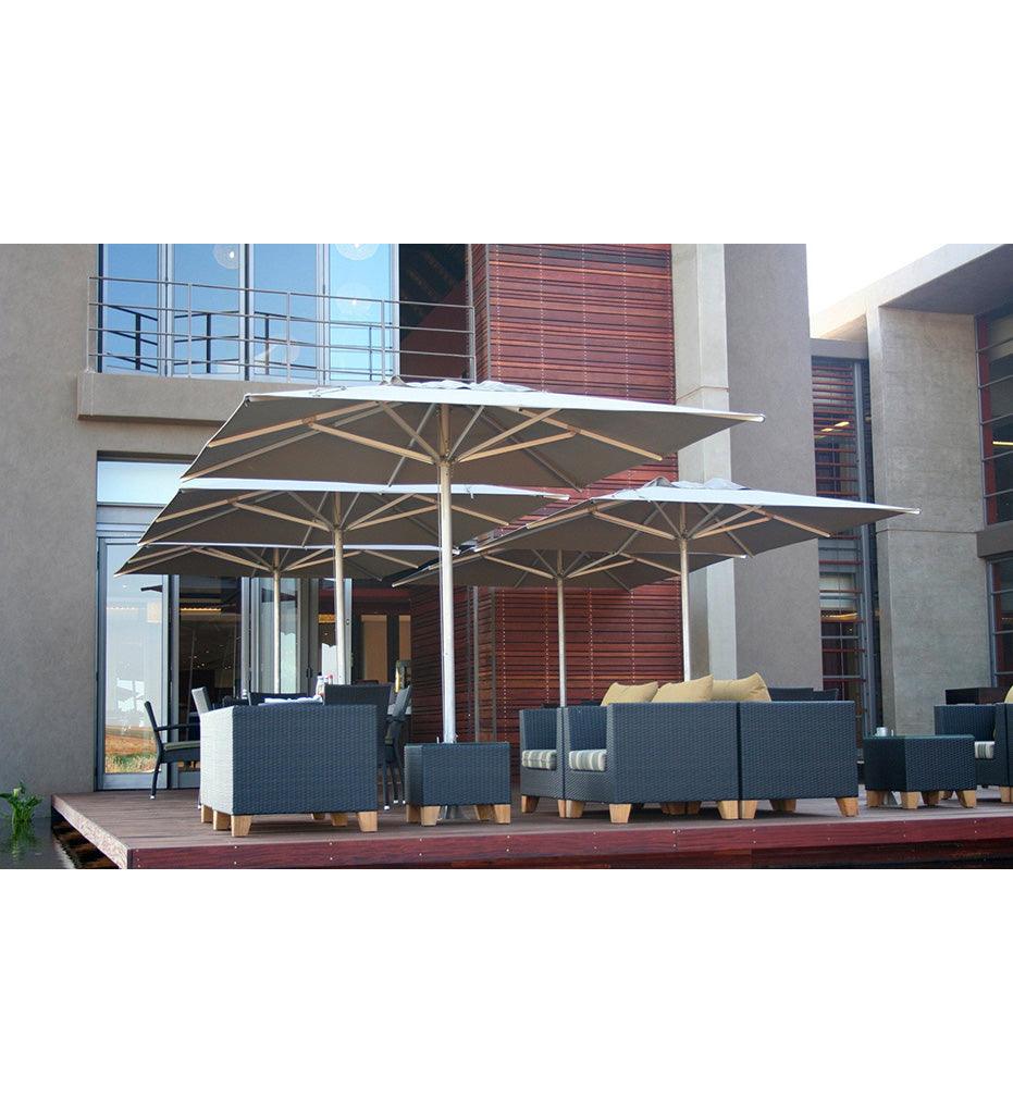 Allred Collaborative - Woodline Shade Solutions - 10' Storm Square Center Post Umbrella - - 10' Storm Square Center Post Umbrella - - ST30SSS/SD-5404