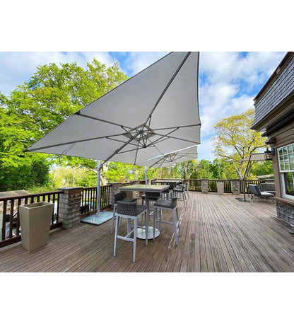 Allred Collaborative - Woodline Shade Solutions - 10' x 13' Pavone Cantilever Umbrella - Grey - - 10' x 13' Pavone Cantilever Umbrella - Grey - - PA34REAG(GH)-5404