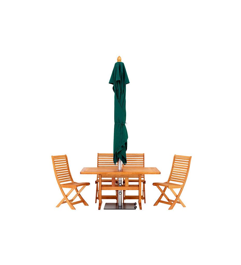 Allred Collaborative - Woodline Shade Solutions - 11' Bravura Round Center Post Umbrella - - 11' Bravura Round Center Post Umbrella - - BR35RAE/SD-5404