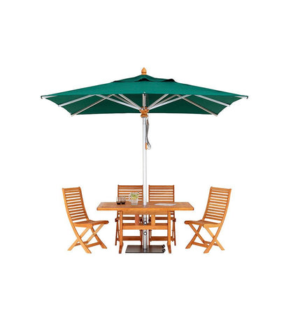 Allred Collaborative - Woodline Shade Solutions - 11' Bravura Square Center Post Umbrella - - 11' Bravura Square Center Post Umbrella - - BR35SAE/SD-5404