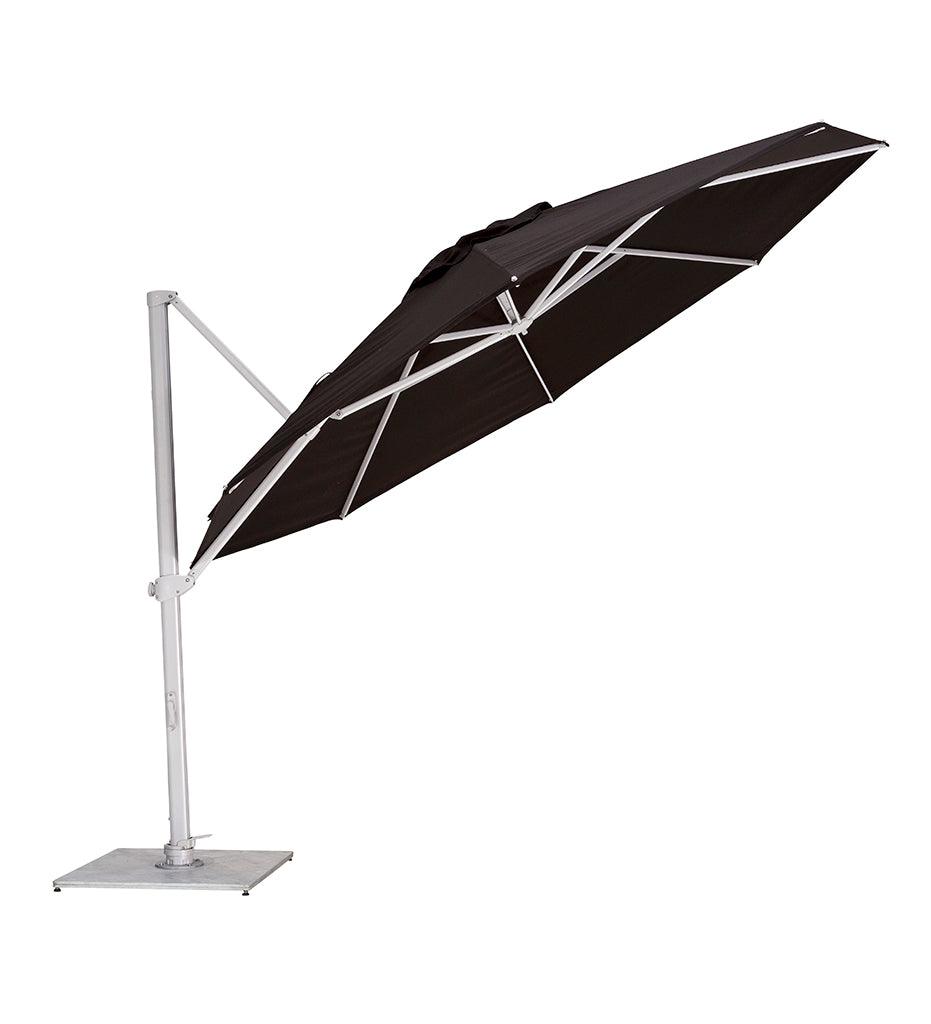 Allred Collaborative - Woodline Shade Solutions - 11' Pavone Round Cantilever Umbrella - Crank Handle - - 11' Pavone Round Cantilever Umbrella - Crank Handle - - PA35RA/SD-5404