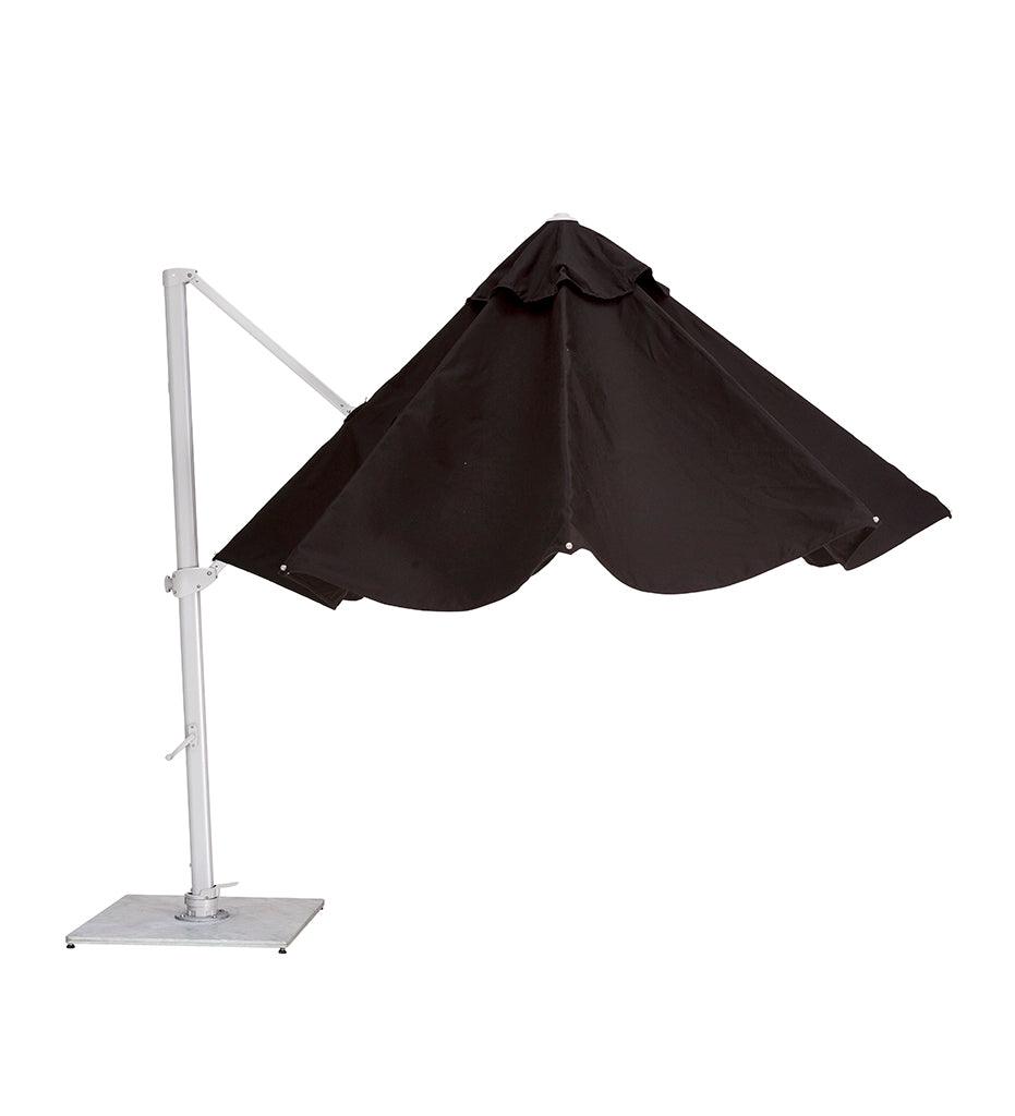 Allred Collaborative - Woodline Shade Solutions - 11' Pavone Round Cantilever Umbrella - Grip Handle / Black Frame - - 11' Pavone Round Cantilever Umbrella - Grip Handle / Black Frame - - PA35RAB(GH)/SD-5404