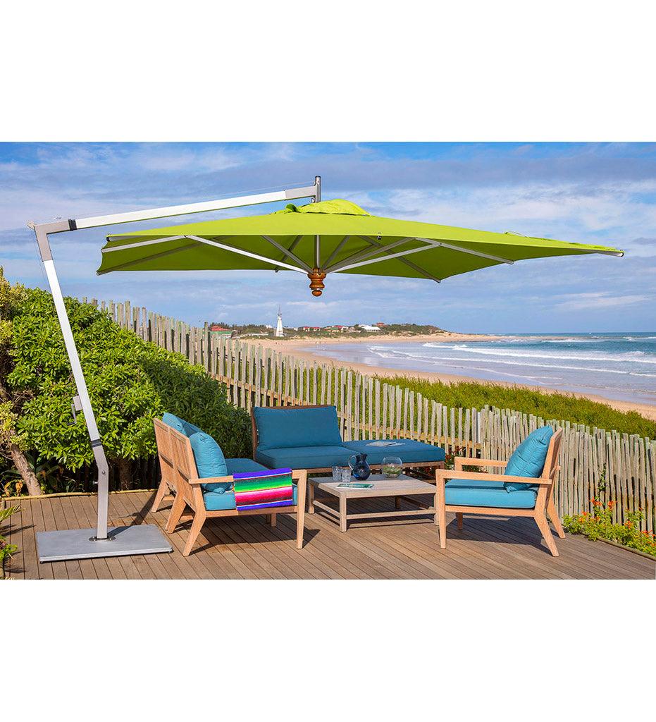 Allred Collaborative - Woodline Shade Solutions - 11' Pendulum Square Cantilever Umbrella - - 11' Pendulum Square Cantilever Umbrella - - PE35SAS/SD-5404