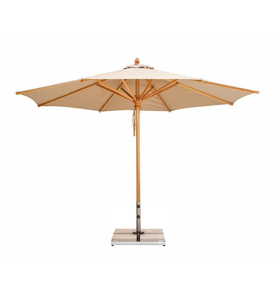 Allred Collaborative - Woodline Shade Solutions - 11' Safari Round Center Post Umbrella - - 11' Safari Round Center Post Umbrella - - SA35RE/SD-5404