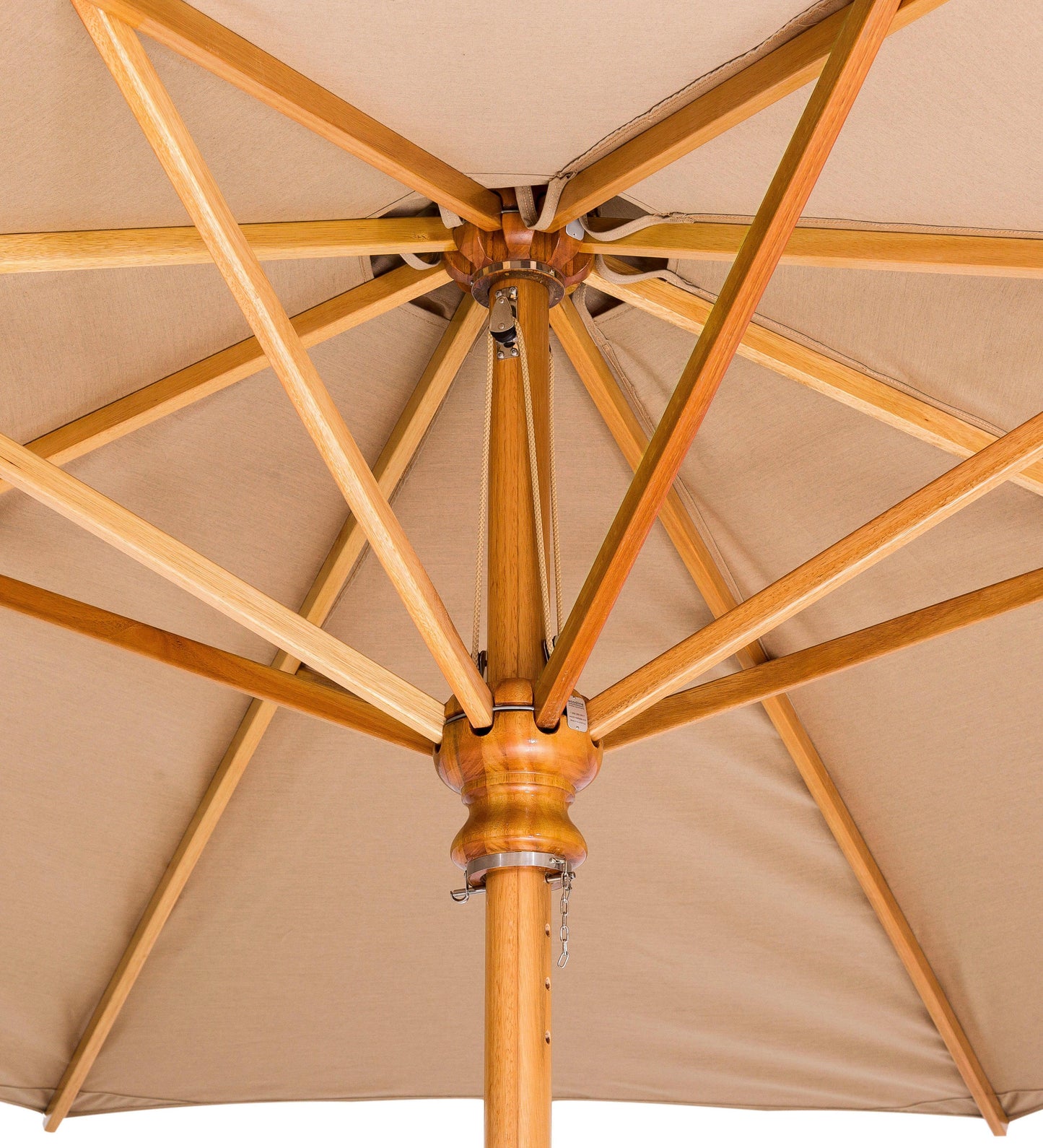 Allred Collaborative - Woodline Shade Solutions - 11' Safari Round Center Post Umbrella - - 11' Safari Round Center Post Umbrella - - SA35RE/SD-5404