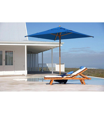 Allred Collaborative - Woodline Shade Solutions - 11' Safari Square Center Post Umbrella - - 11' Safari Square Center Post Umbrella - - SA35SE/SD-5404