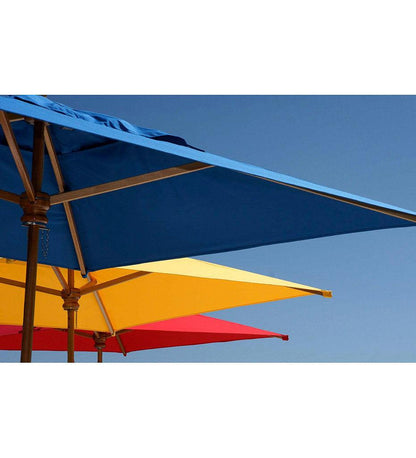 Allred Collaborative - Woodline Shade Solutions - 11' Safari Square Center Post Umbrella - - 11' Safari Square Center Post Umbrella - - SA35SE/SD-5404