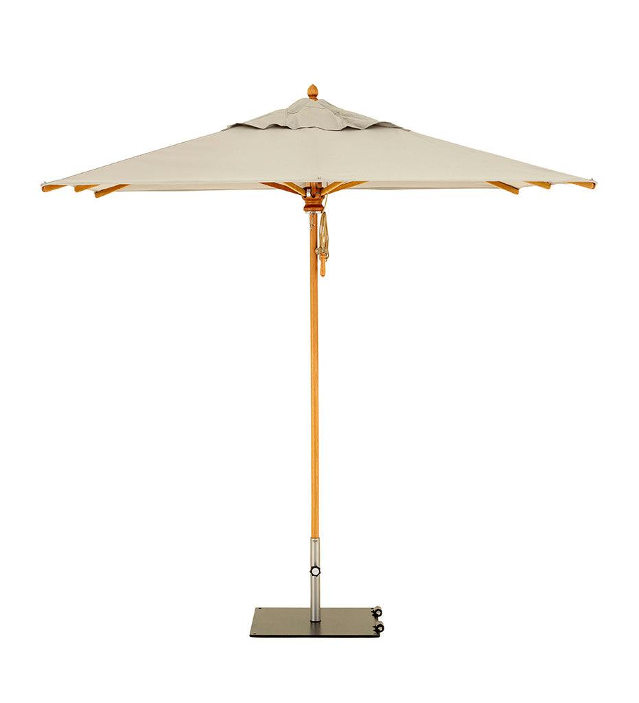 Allred Collaborative - Woodline Shade Solutions - 11' Safari Square Center Post Umbrella - - 11' Safari Square Center Post Umbrella - - SA35SE/SD-5404