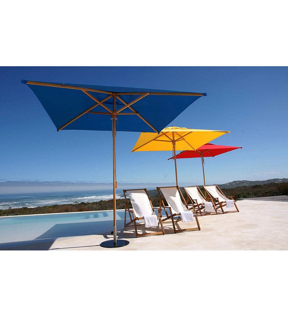 Allred Collaborative - Woodline Shade Solutions - 11' Safari Square Center Post Umbrella - - 11' Safari Square Center Post Umbrella - - SA35SE/SD-5404